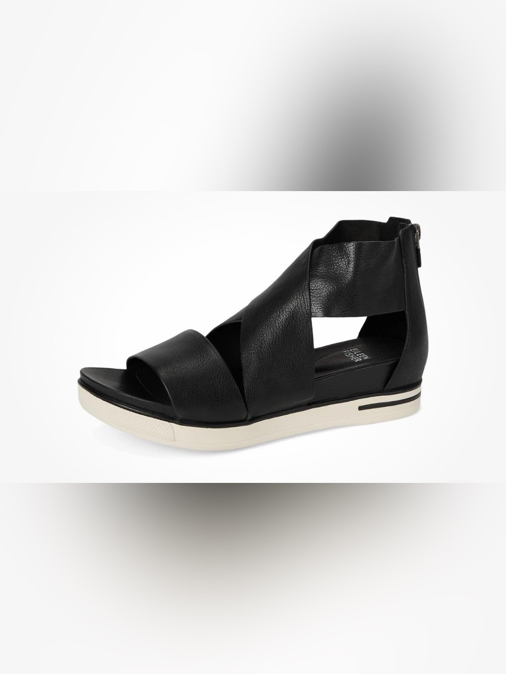 EUC Eileen Fisher Black Sport Platform Sandal